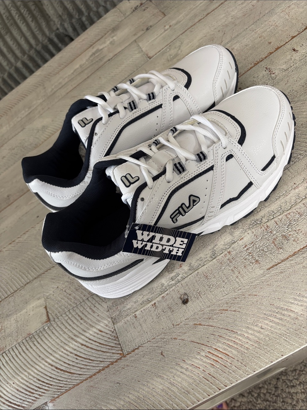 Fila Talon 3 Men's Sneakers - White with Navy Accents